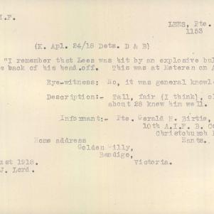 Soldier packet page