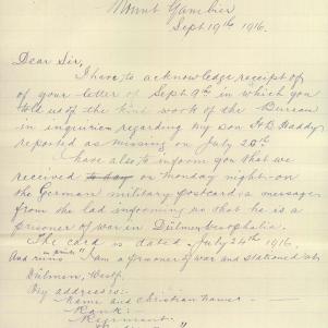Soldier packet page