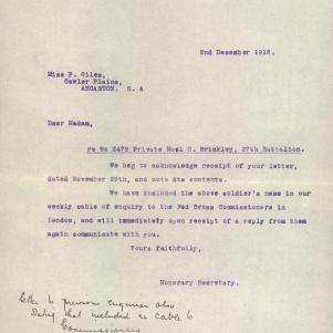 Soldier packet page