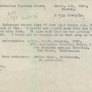 Soldier packet page