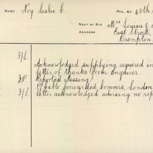 Soldier packet page