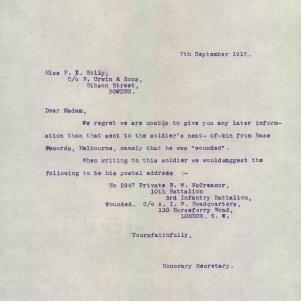 Soldier packet page