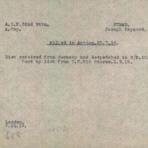 Soldier packet page