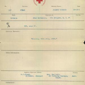 Soldier packet page