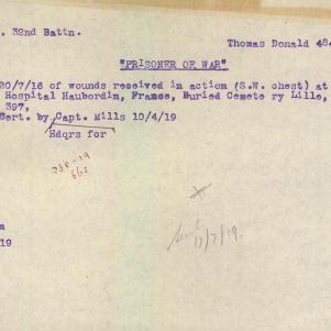 Soldier packet page