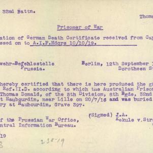 Soldier packet page