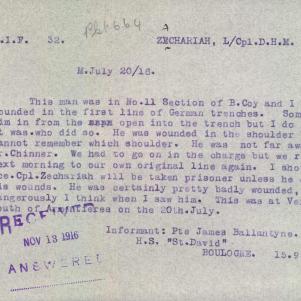 Soldier packet page