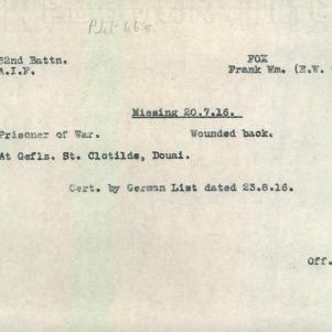 Soldier packet page