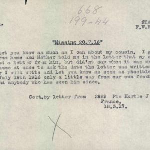 Soldier packet page