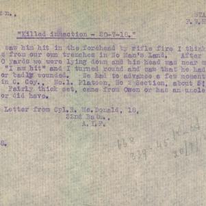 Soldier packet page