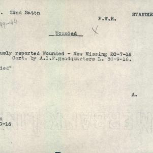 Soldier packet page