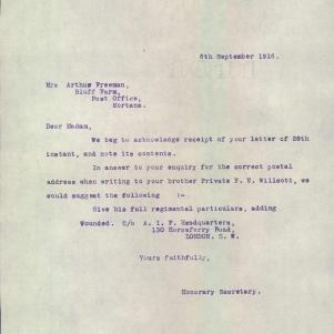 Soldier packet page