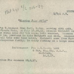 Soldier packet page