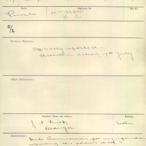 Soldier packet page