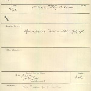 Soldier packet page