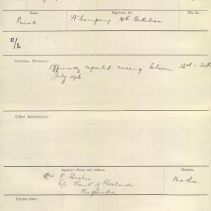 Soldier packet page