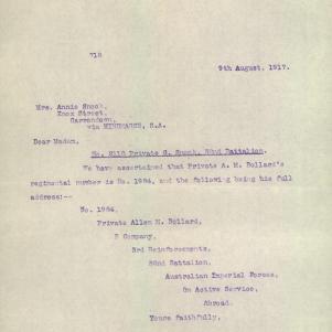 Soldier packet page