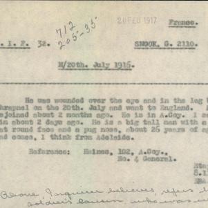 Soldier packet page