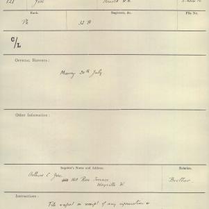 Soldier packet page