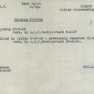 Soldier packet page