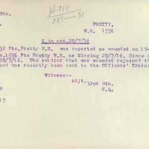 Soldier packet page