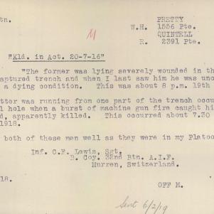 Soldier packet page