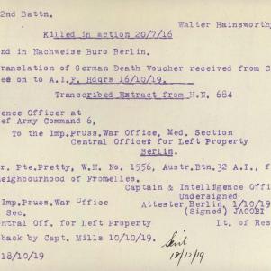 Soldier packet page