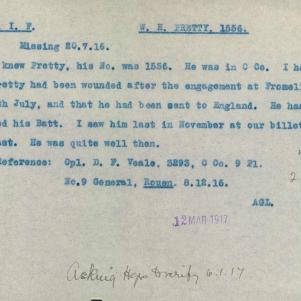 Soldier packet page