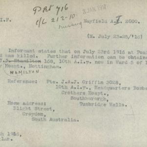 Soldier packet page