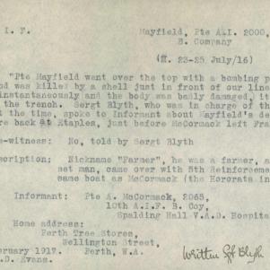 Soldier packet page