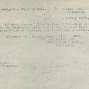 Soldier packet page