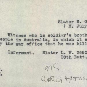 Soldier packet page