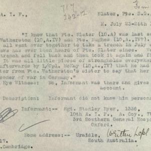 Soldier packet page