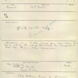 Soldier packet page