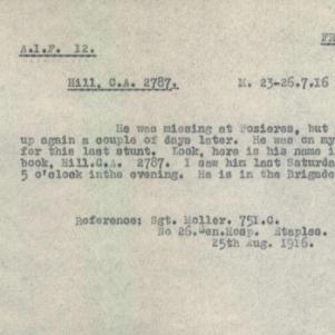 Soldier packet page