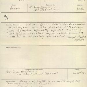 Soldier packet page