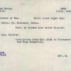Soldier packet page