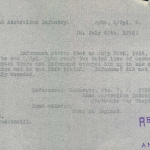 Soldier packet page