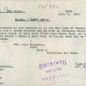Soldier packet page