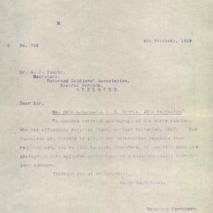 Soldier packet page