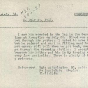 Soldier packet page