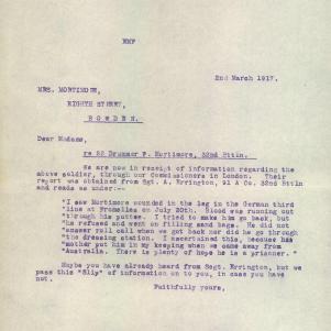 Soldier packet page
