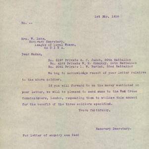 Soldier packet page