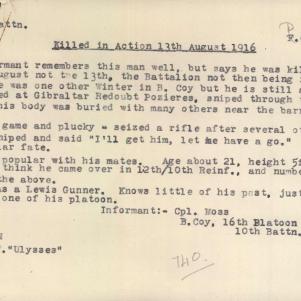 Soldier packet page