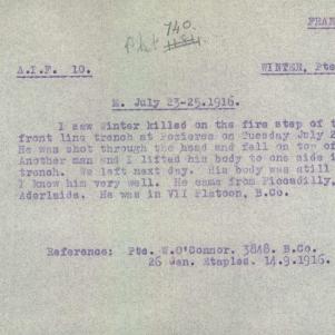 Soldier packet page
