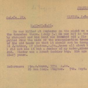 Soldier packet page