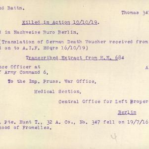 Soldier packet page