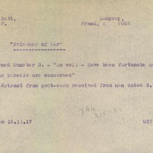 Soldier packet page