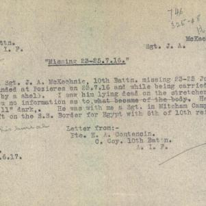 Soldier packet page