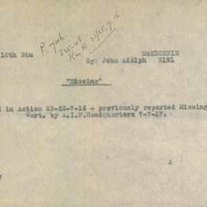 Soldier packet page